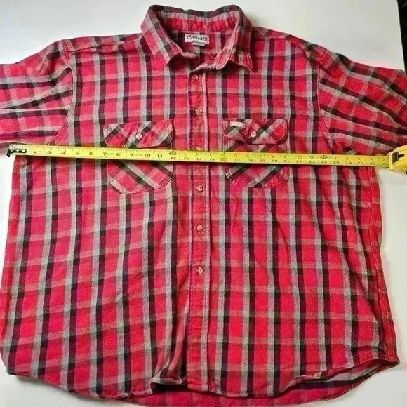 Carhartt Men's Red Plaid Heavyweight Shirt/Jacket/Shacket XXL Outerwear/Workwear - Picture 5 of 6